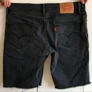 Levi’s Cutoff Black Denim Shorts